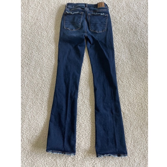 American Eagle Outfitters Dark Blue Flare Jeans - Picture 2 of 3